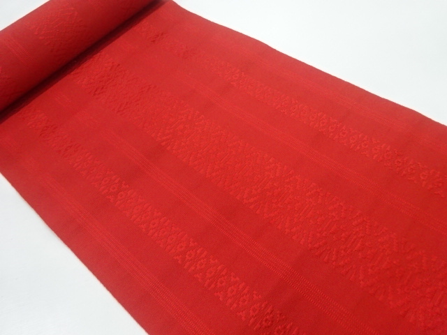 JAPANESE KIMONO / ANTIQUE BOLT FOR NAGOYA OBI / SILK / CHIKUZEN HAKATA